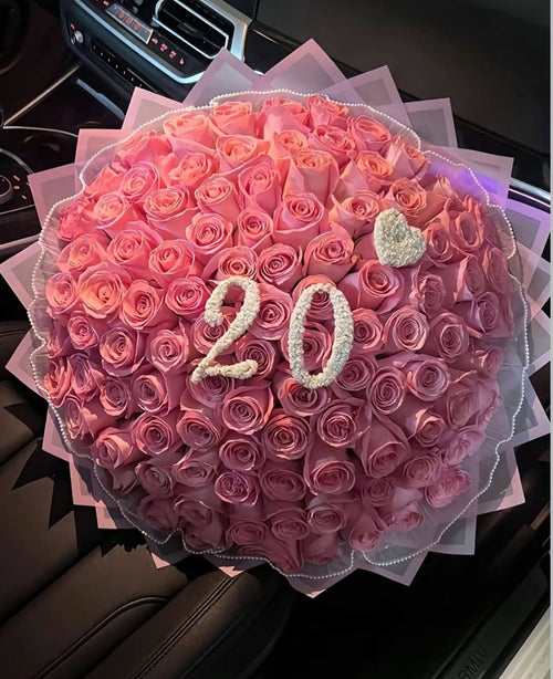 Personalized Roses with Letters, Numbers or Names