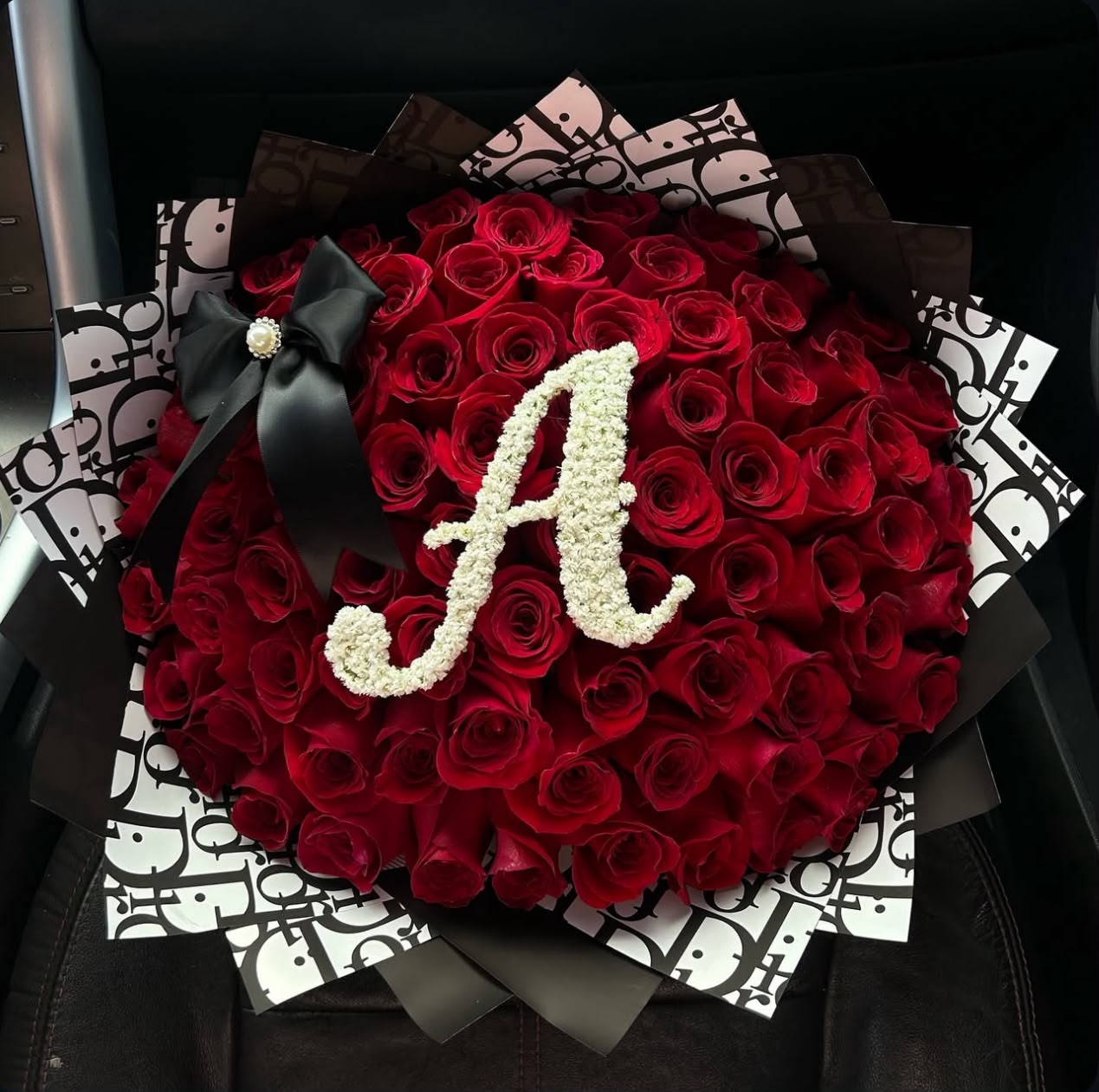 Personalized Roses with Letters, Numbers or Names