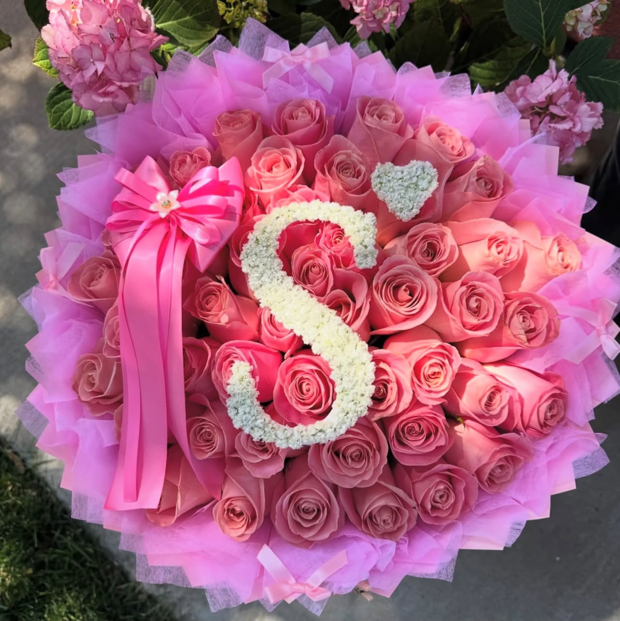 Personalized Roses with Letters, Numbers or Names