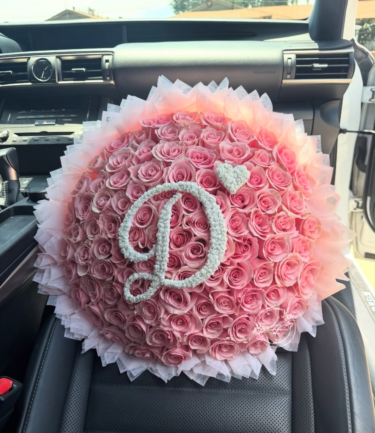 Personalized Roses with Letters, Numbers or Names