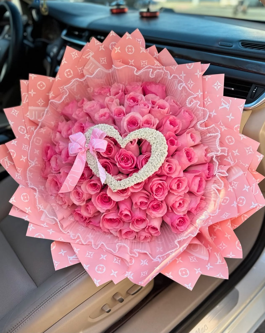 Personalized Roses with Letters, Numbers or Names